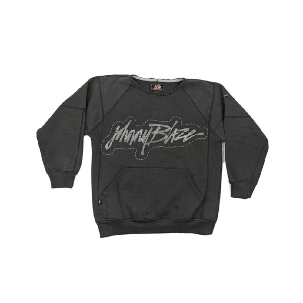 Vintage 90s Johnny Blaze Big Spellout Logo Pullover Sweatshirt‎ Method Man